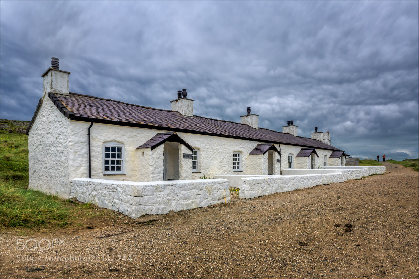 Sony a6000 sample photo. Pilot's cottages llandwyn island photography