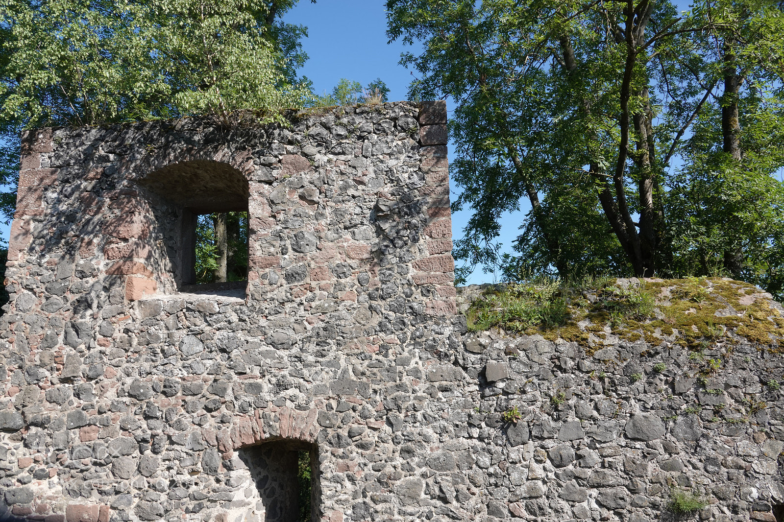 Sony Cyber-shot DSC-RX10 IV sample photo. Die reste der burgmauer photography