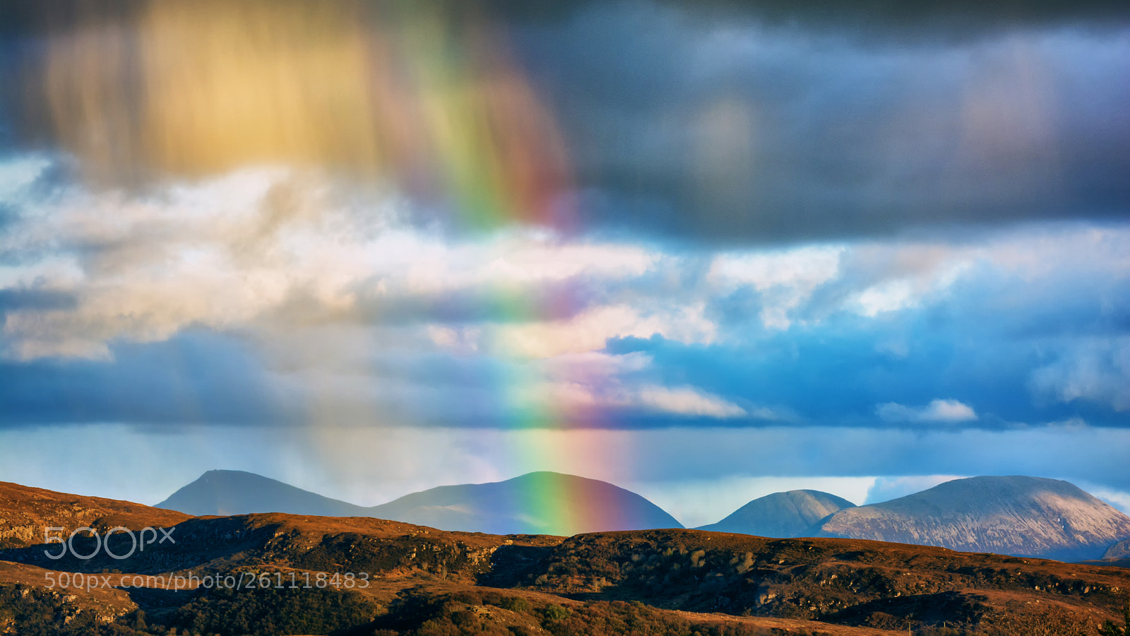 Nikon D7100 sample photo. Portree golden hour rainbow photography