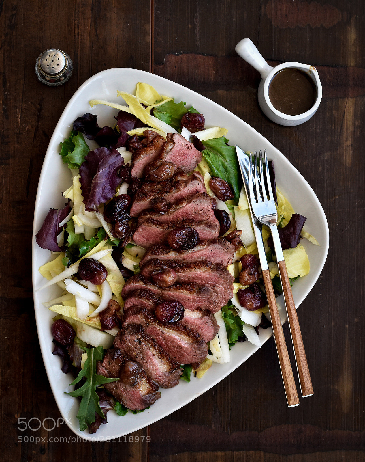Nikon D5600 sample photo. Endive salad with roasted photography