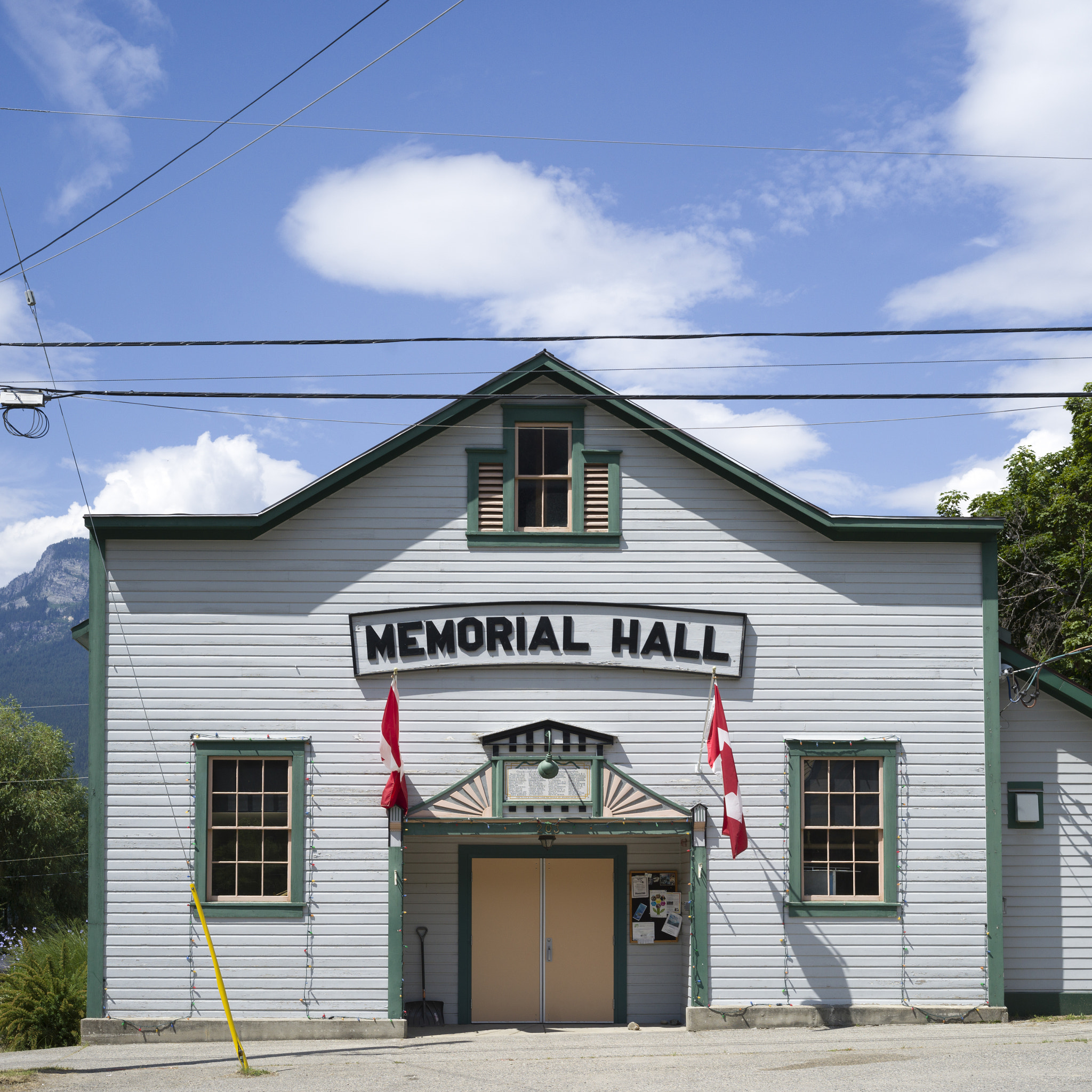 Hasselblad X1D-50c sample photo. Faade of memorial hall, nelson, british columbia, canada photography
