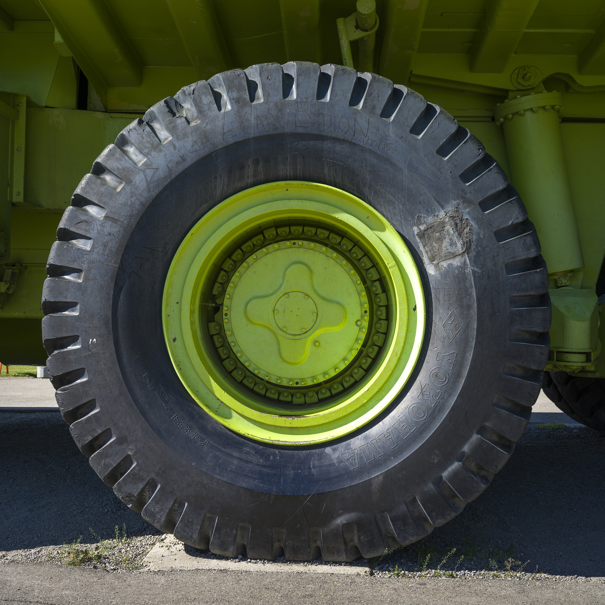 Hasselblad X1D-50c sample photo. Close-up of tires of a truck, sparwood, british columbia, canada photography