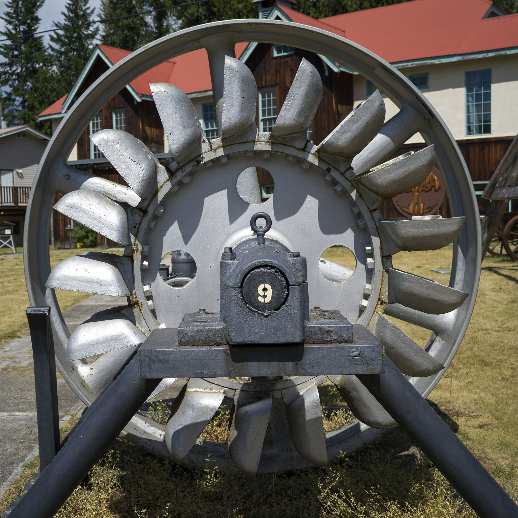 Hasselblad X1D-50c sample photo. Close-up of pelton wheel, nelson, british columbia, canada photography