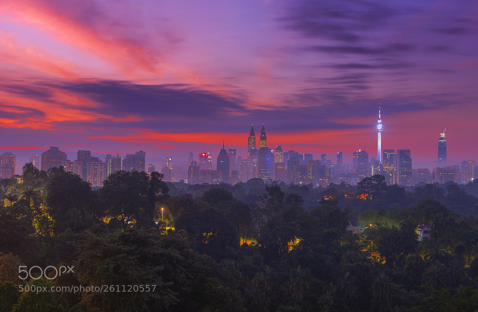 Nikon D810 sample photo. Kuala lumpur skyline at photography
