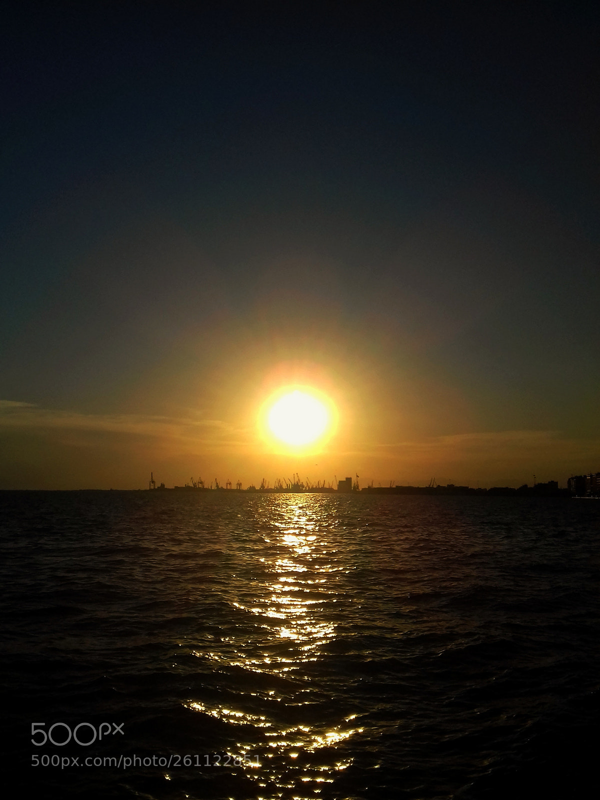 Samsung Galaxy J3(2016) sample photo. Thessaloniki sunset photography