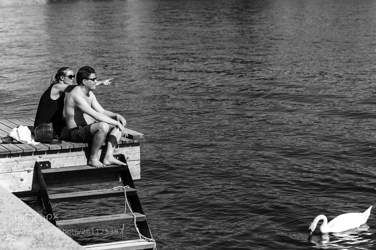Canon EOS 5D Mark IV sample photo. Lovers & swan photography