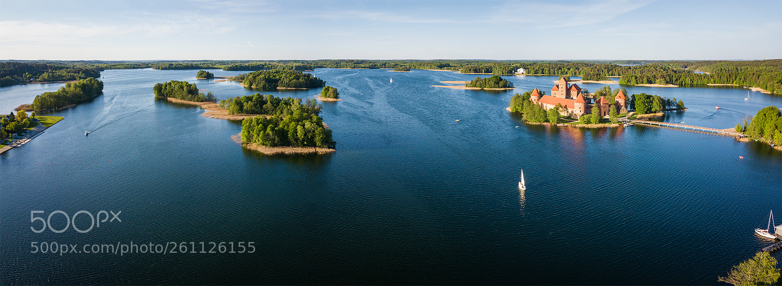 DJI FC220 sample photo. Trakai panorama photography