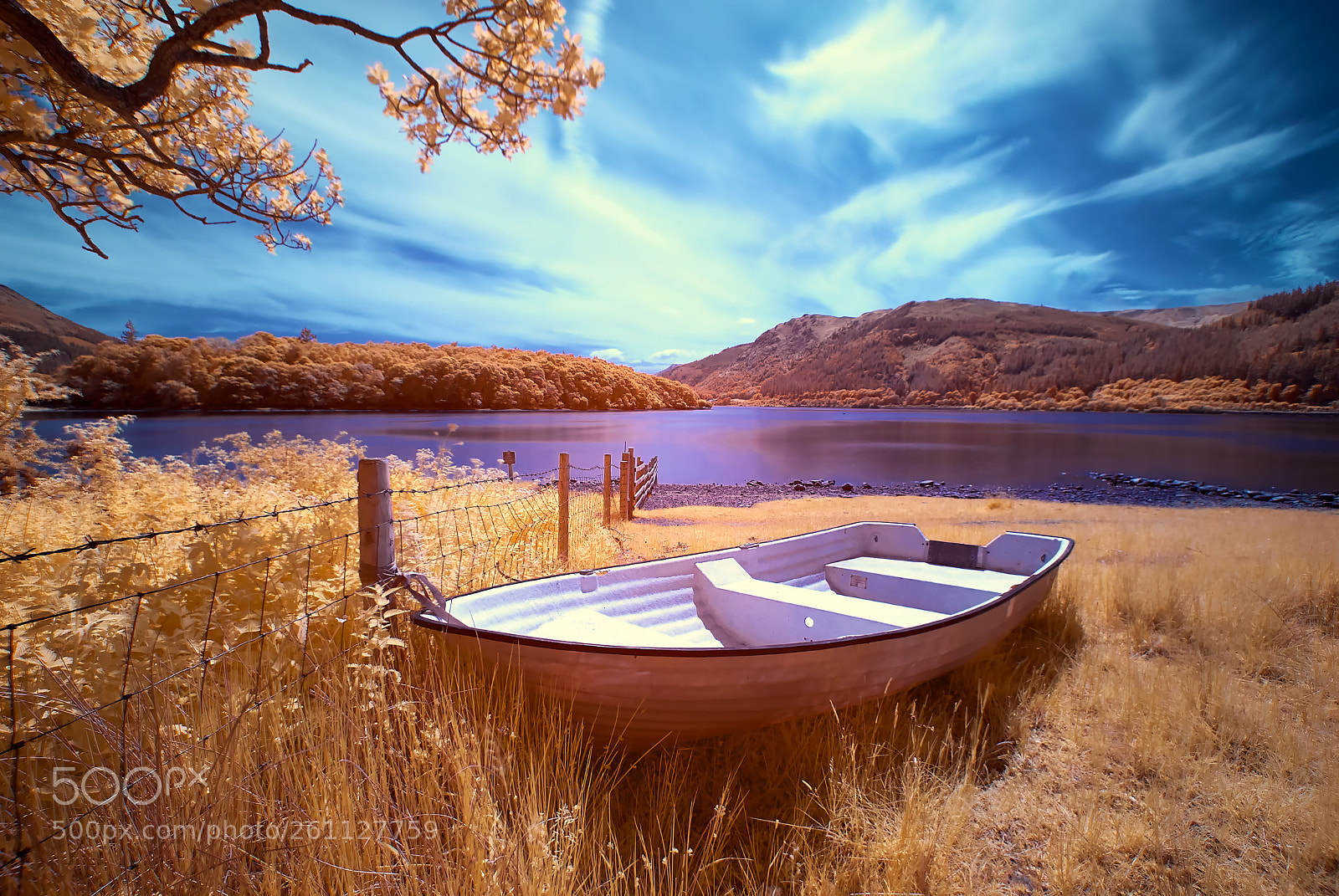 Nikon D200 sample photo. Bassenthwaite lake infared 590nm photography