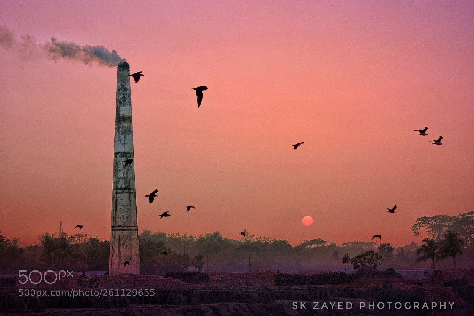 Nikon D5300 sample photo. Smokey sunset photography