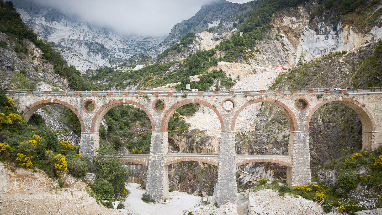 DJI FC220 sample photo. Bridges in carrara photography