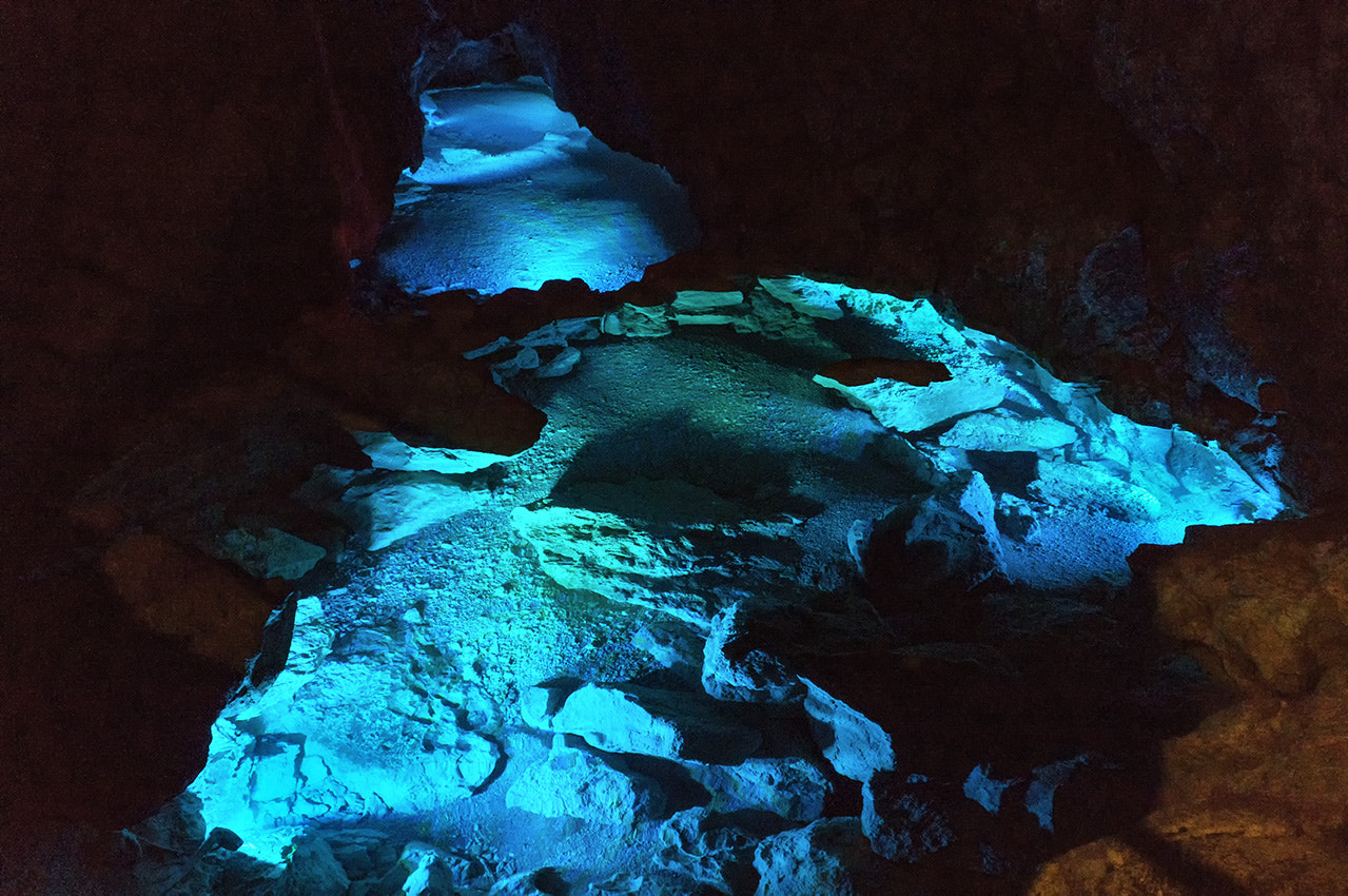 Sony Alpha NEX-5R sample photo. Cave,underground river photography