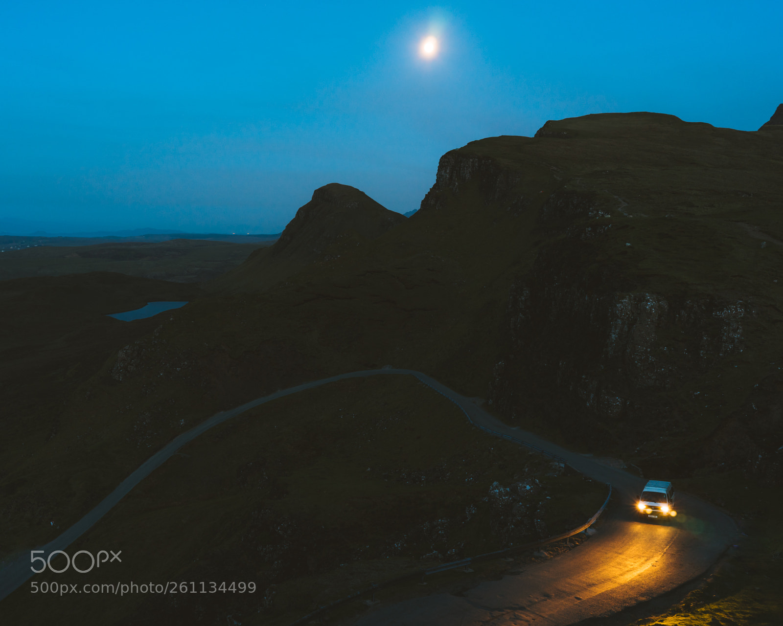 Sony a7 sample photo. Quiraing at blue hour. photography