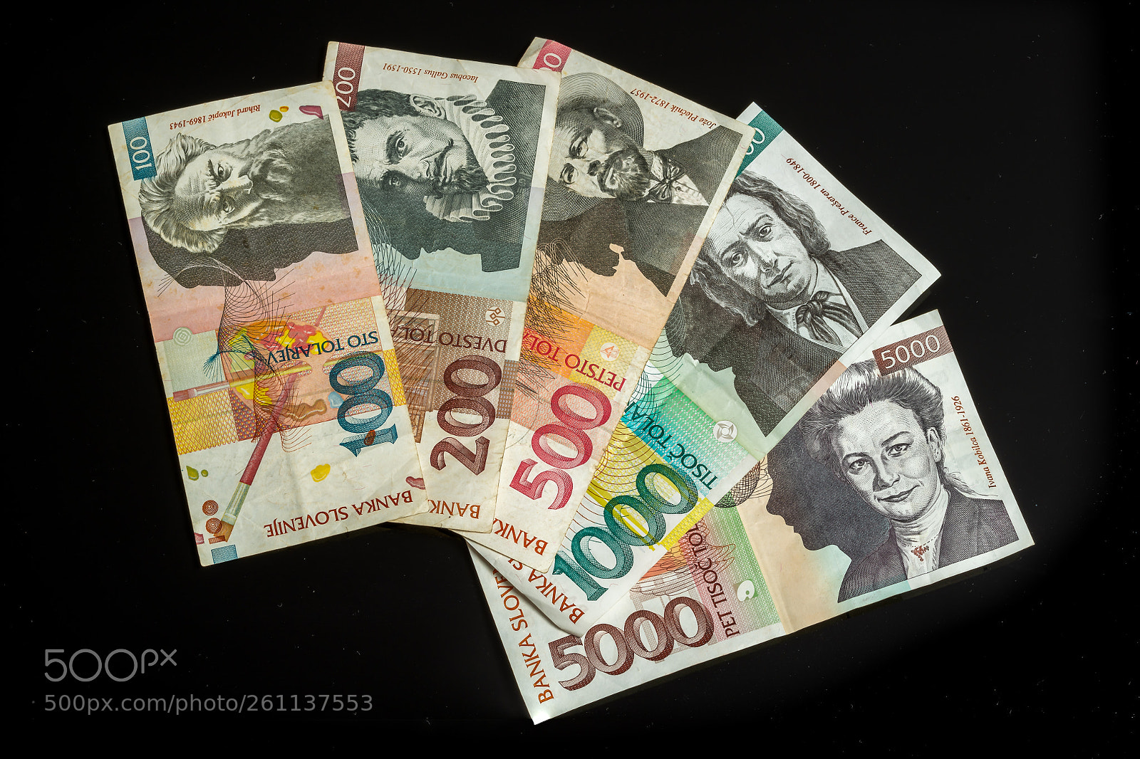 Nikon D850 sample photo. Collection of tolar bills photography