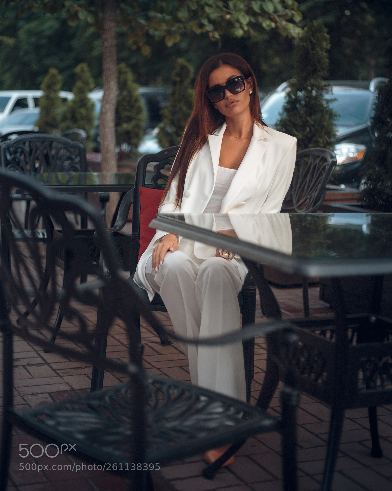 Canon EOS 6D sample photo. Lady in white suit photography