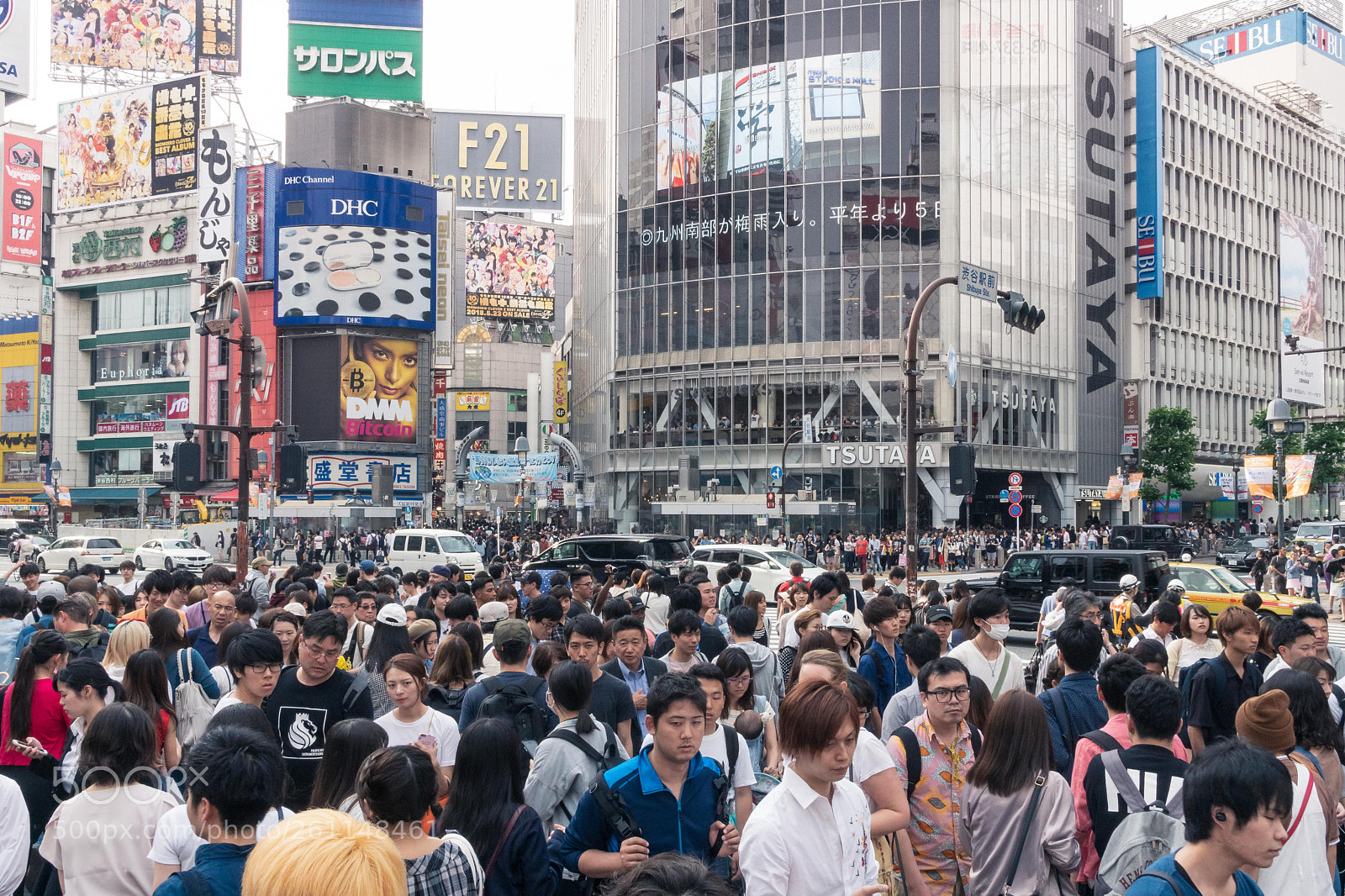 Sony a6300 sample photo. Shibuya crossing. busy indeed. photography