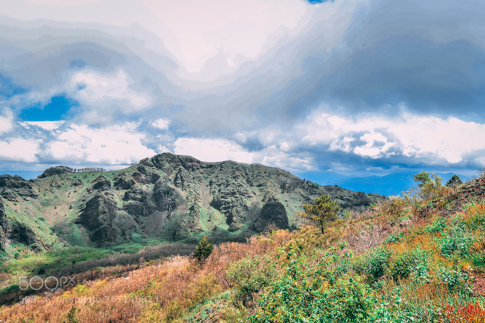 Nikon D850 sample photo. View from vesuvio crater photography