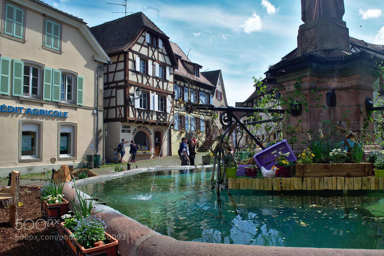 Nikon D5100 sample photo. Fontaine d'eguisheim photography