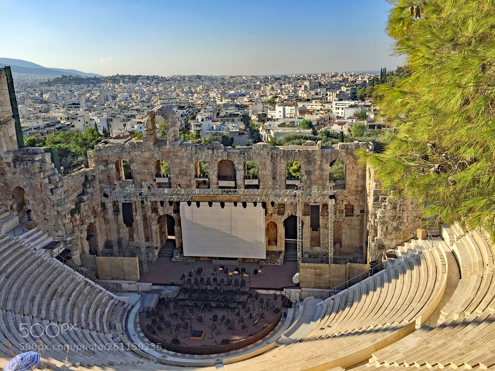 Apple iPhone 6 sample photo. Odeon of herodes atticus photography