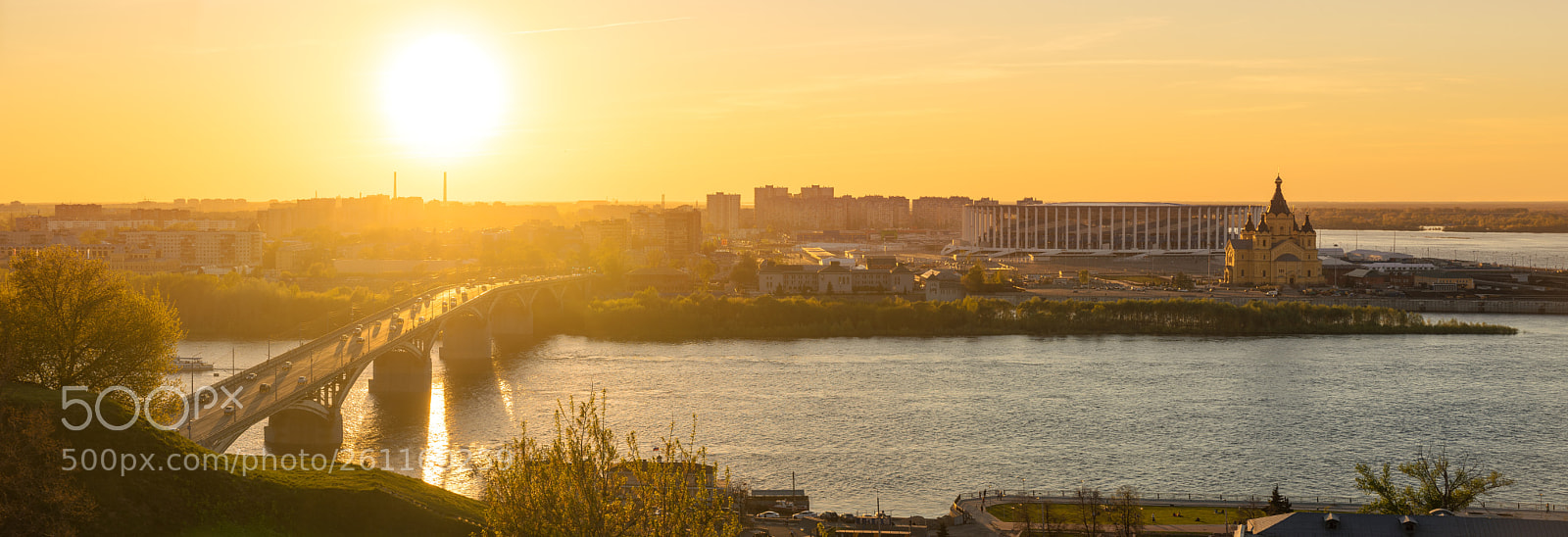Sony a7 II sample photo. Panorama of nizhny novgorod photography