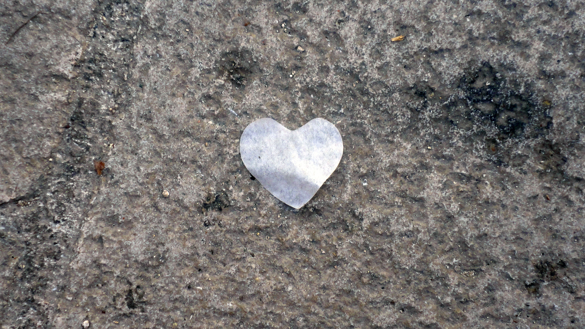 Sony DSC-W380 sample photo. Paper heart on stone photography