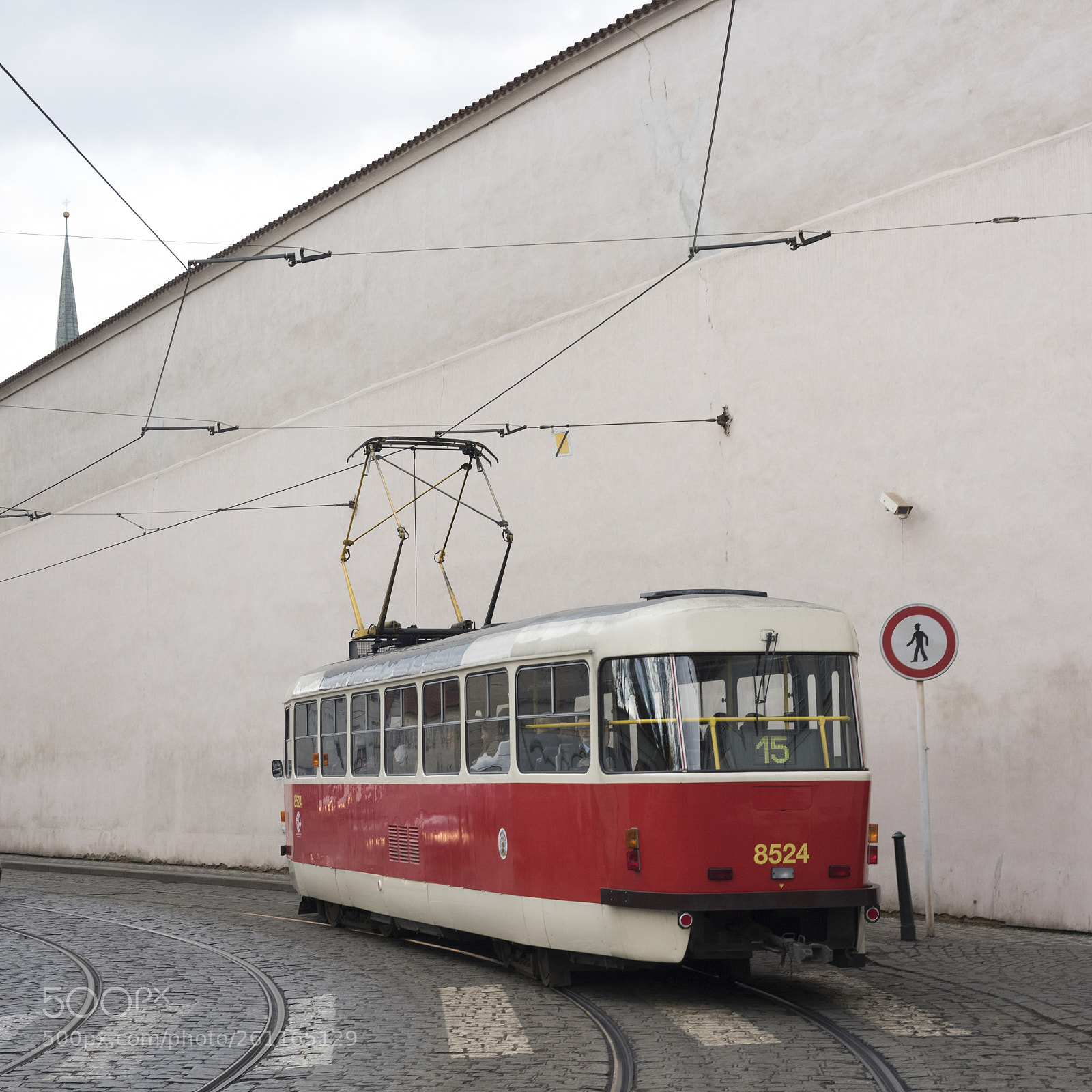 Nikon D810 sample photo. Tram moving on street photography