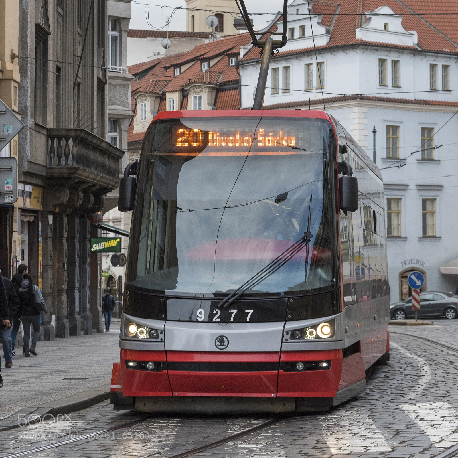 Nikon D810 sample photo. Tram moving on city photography