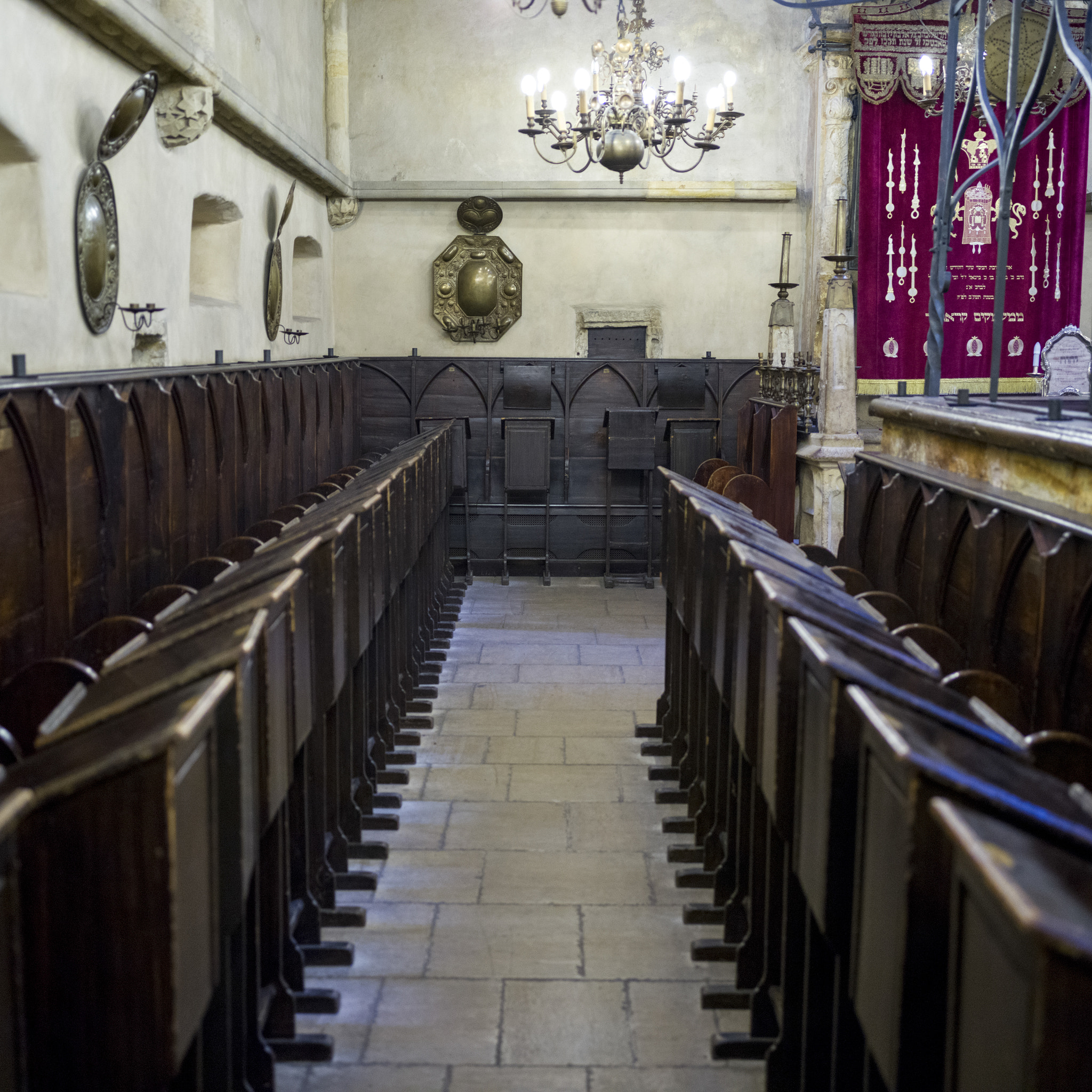 Hasselblad X1D-50c sample photo. Pews in a synagogue, prague, czech republic photography
