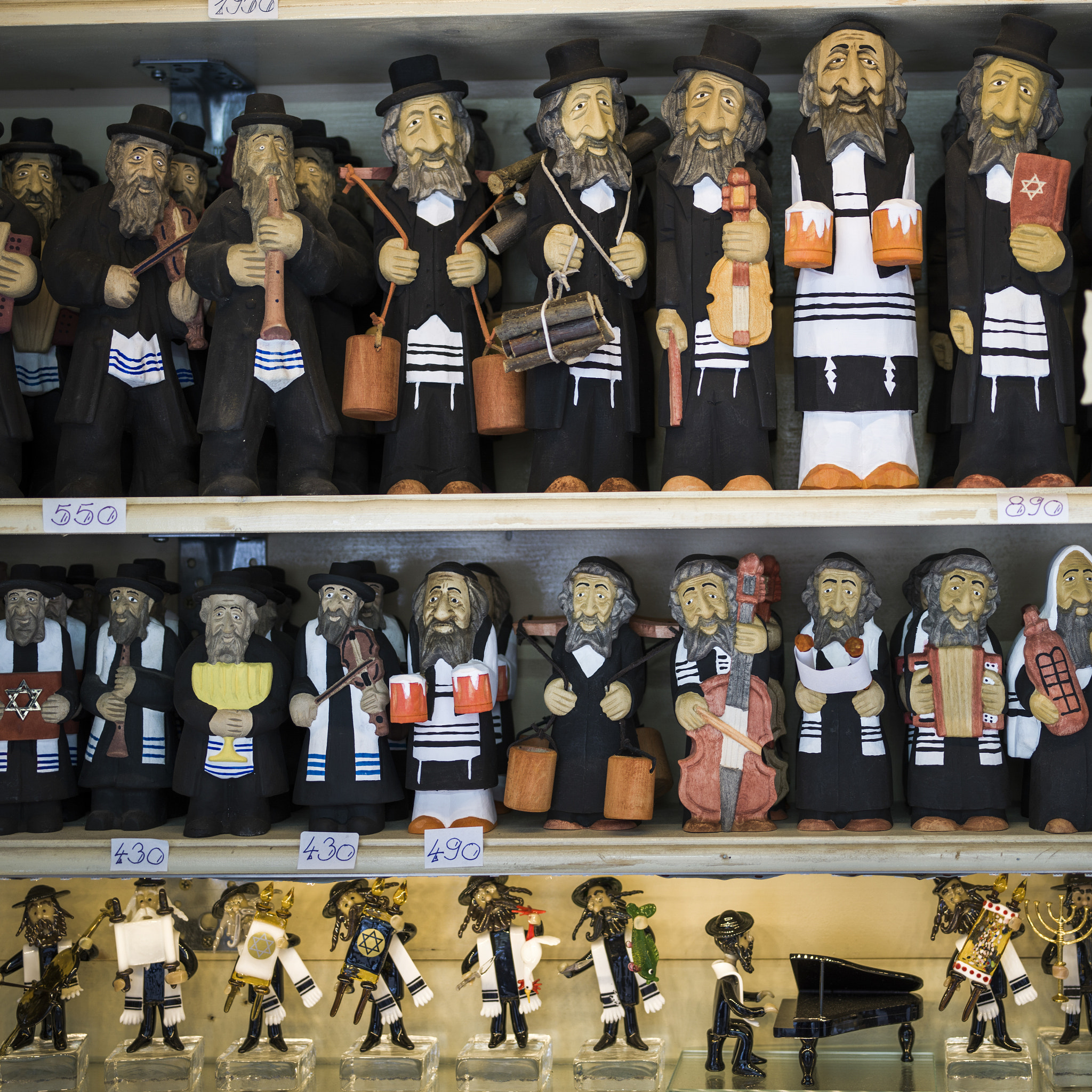 Hasselblad X1D-50c sample photo. Close-up of figurines on display at store, prague, czech republi photography