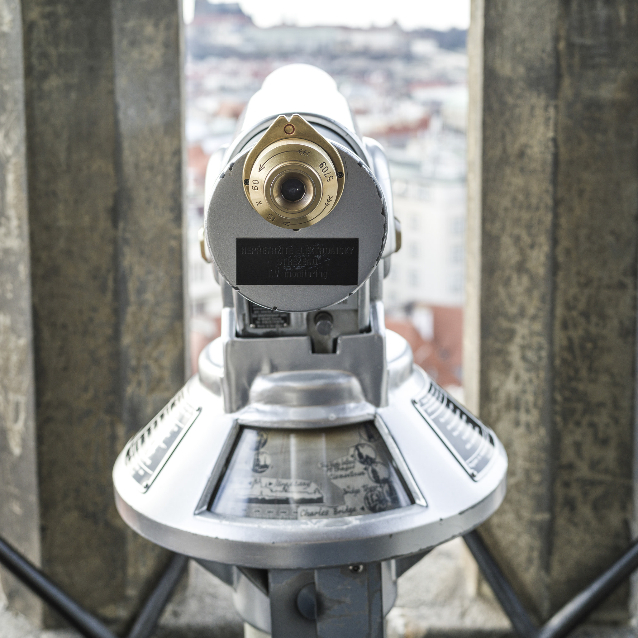 Hasselblad X1D-50c sample photo. Close-up of coin-operated binocular, old town hall, old town squ photography