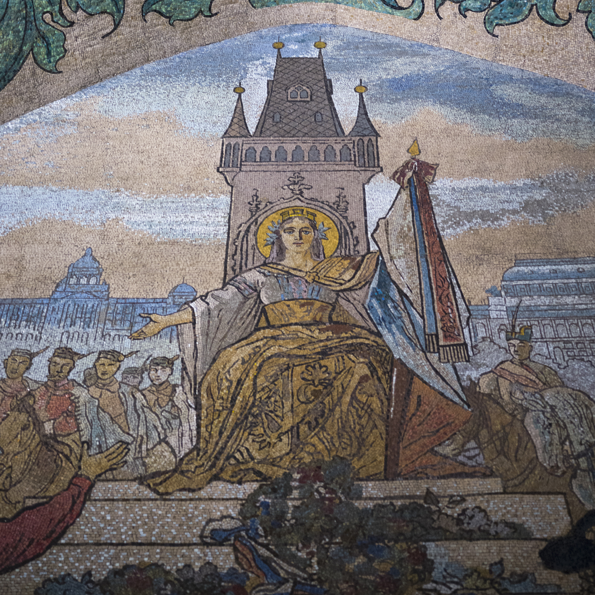 Hasselblad X1D-50c sample photo. Close-up of fresco on wall, prague, czech republic photography