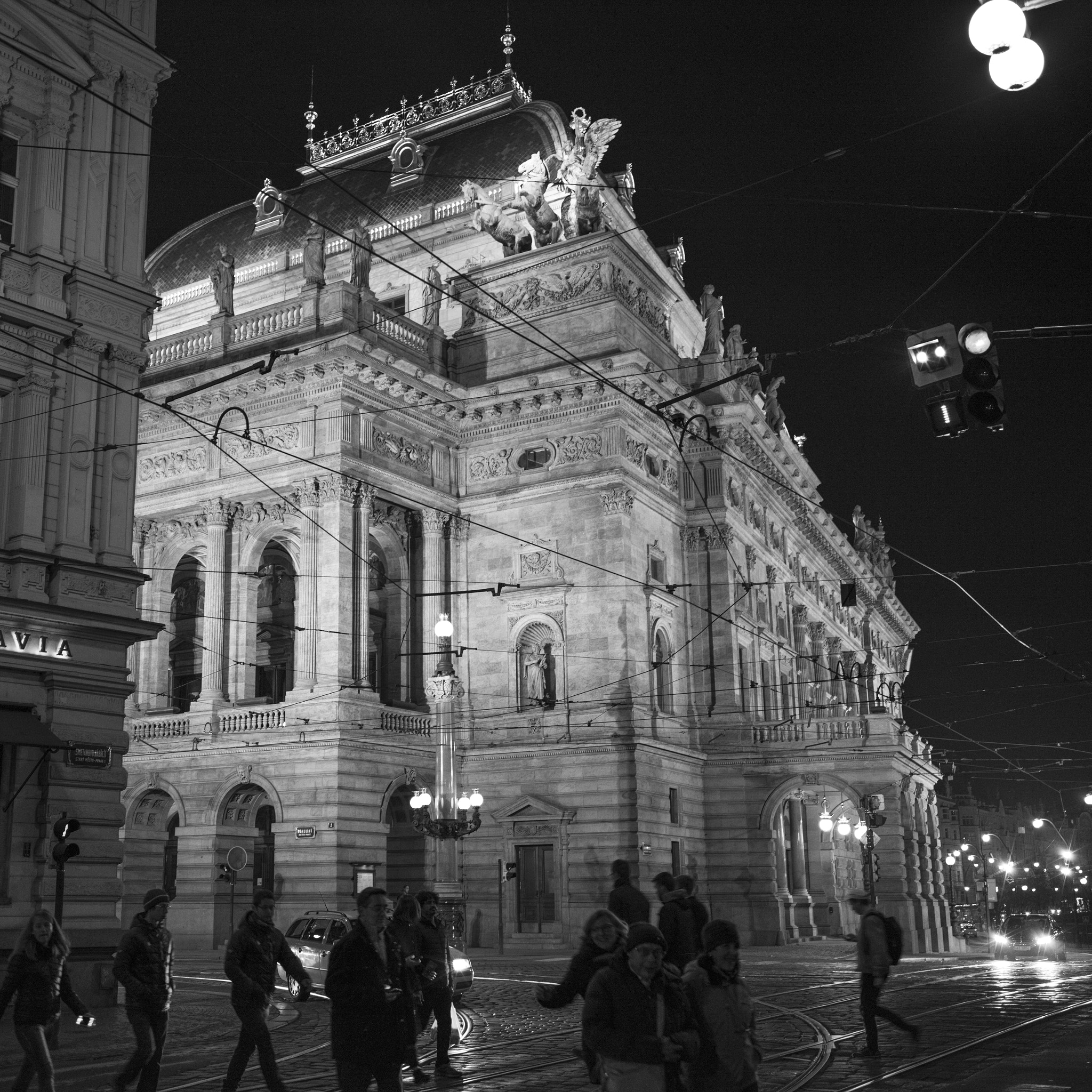 Hasselblad X1D-50c sample photo. Pedestrians crossing the road in city, prague, czech republic photography