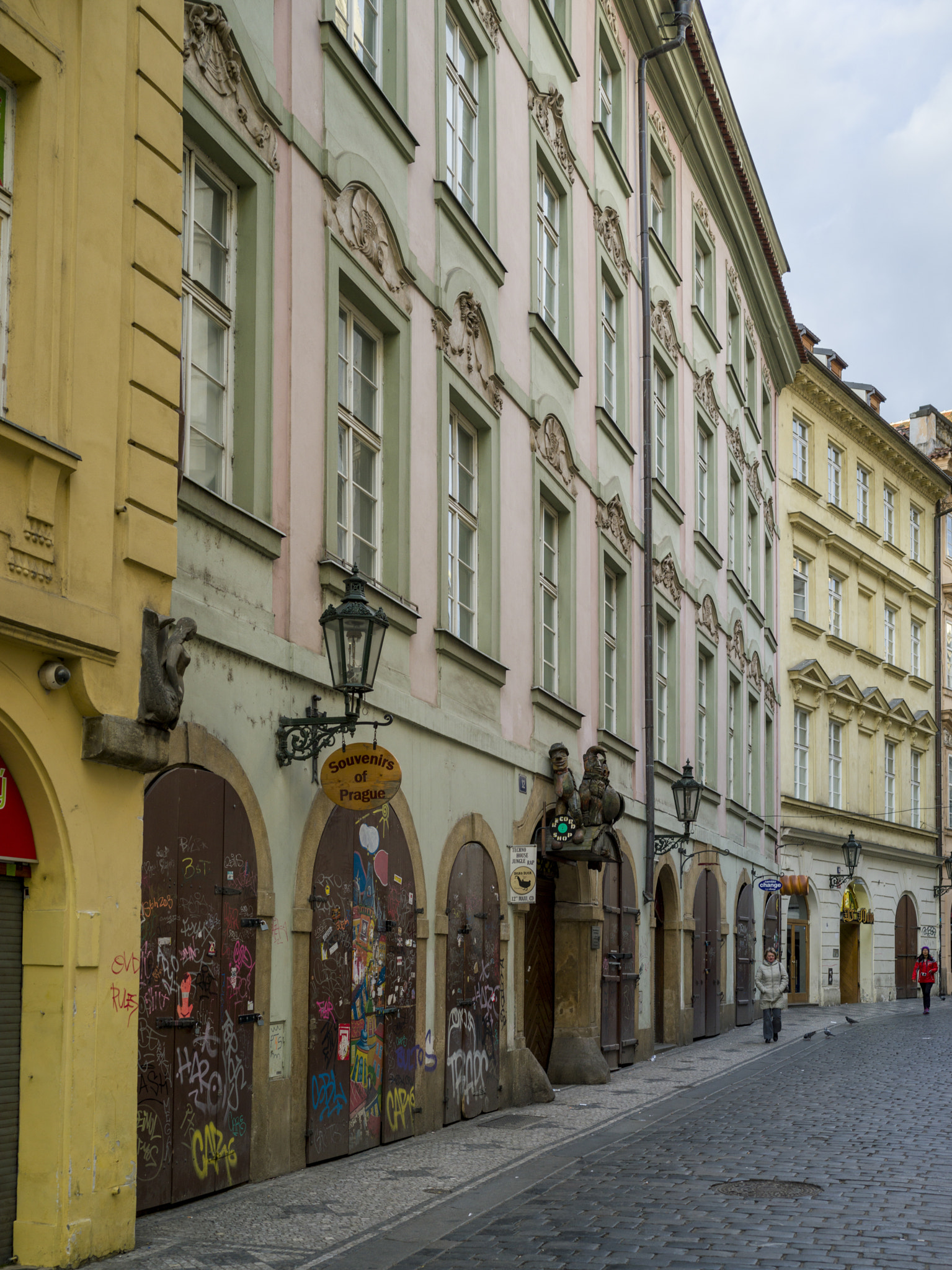 Hasselblad X1D-50c sample photo. Buildings along city street, prague, czech republic photography