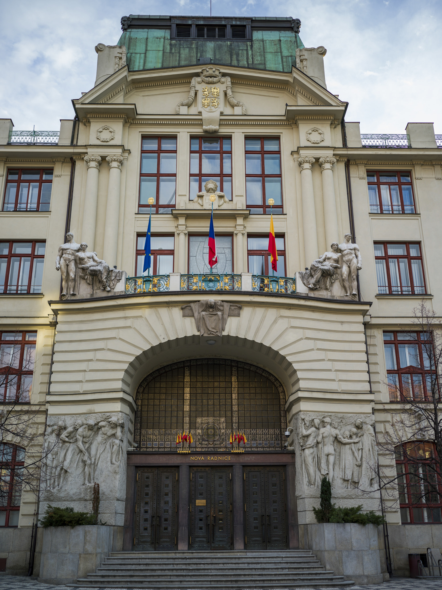 Hasselblad X1D-50c sample photo. Facade of new city hall, prague, czech republic photography