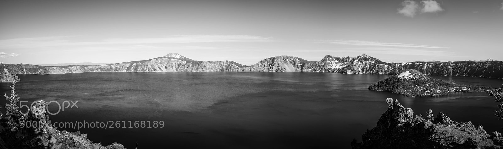 Nikon D600 sample photo. Crater lake b&w photography