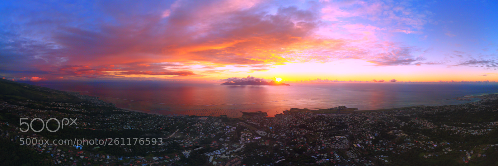 DJI FC220 sample photo. Moorea photography