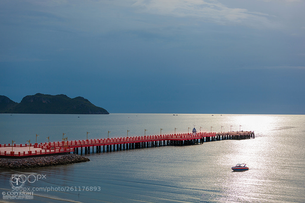 Canon EOS 5D Mark II sample photo. Red bridge photography