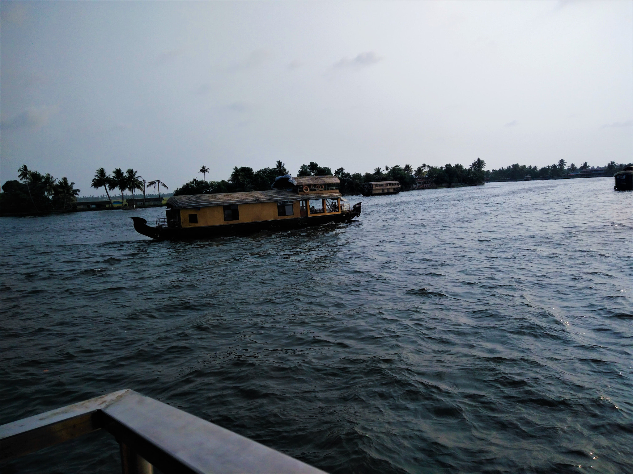 OPPO R7f sample photo. Kerala house boat(eavening sight) photography