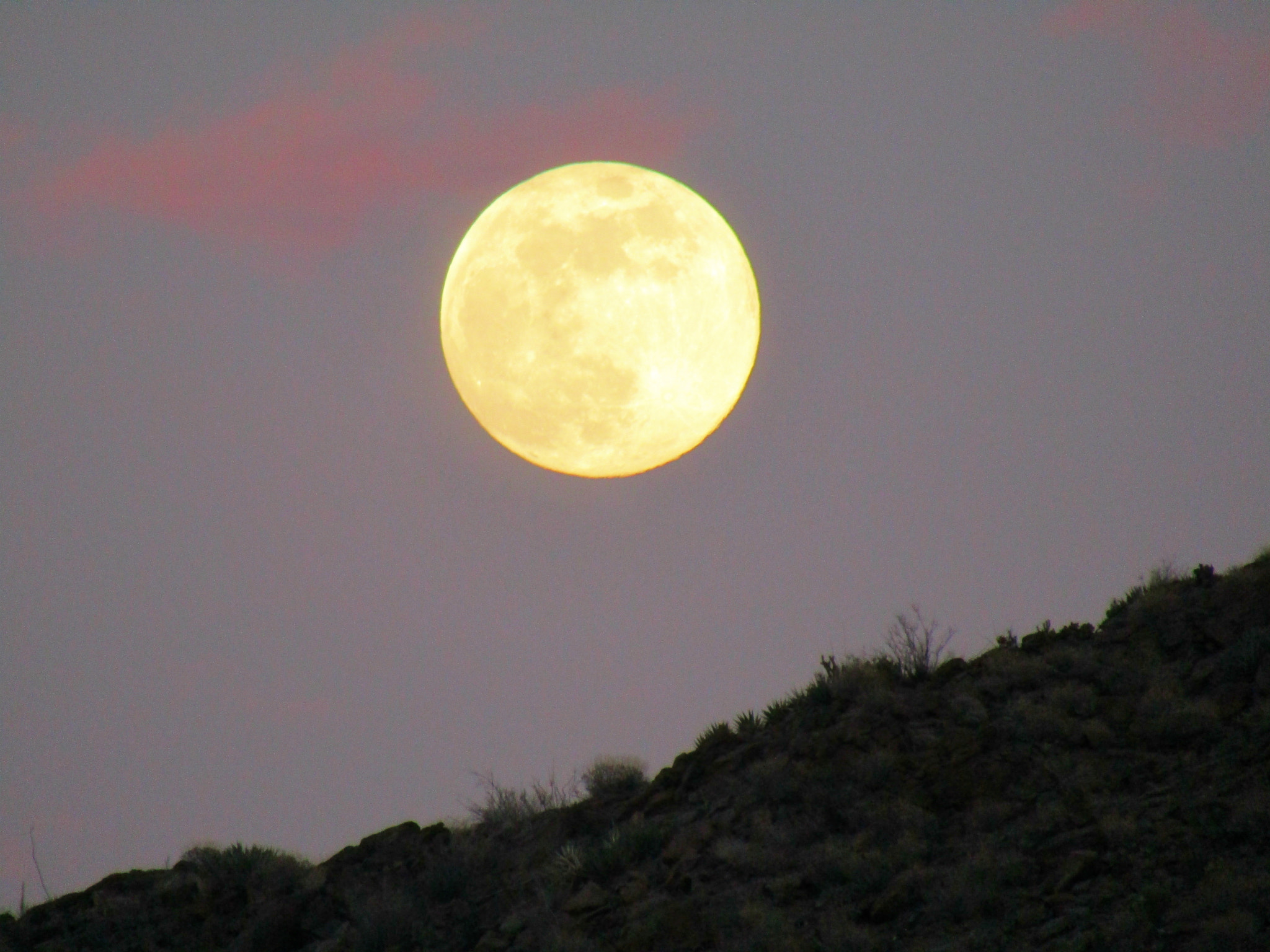 Canon PowerShot SX420 IS sample photo. Luna rise moon desert photography