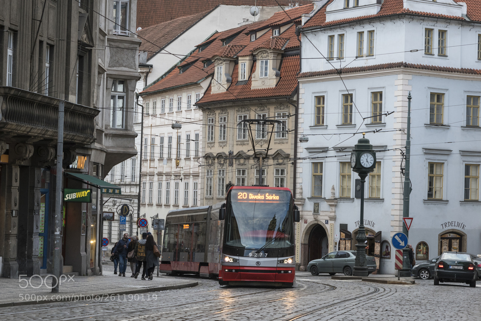 Nikon D810 sample photo. Tram in city, karmelitska photography