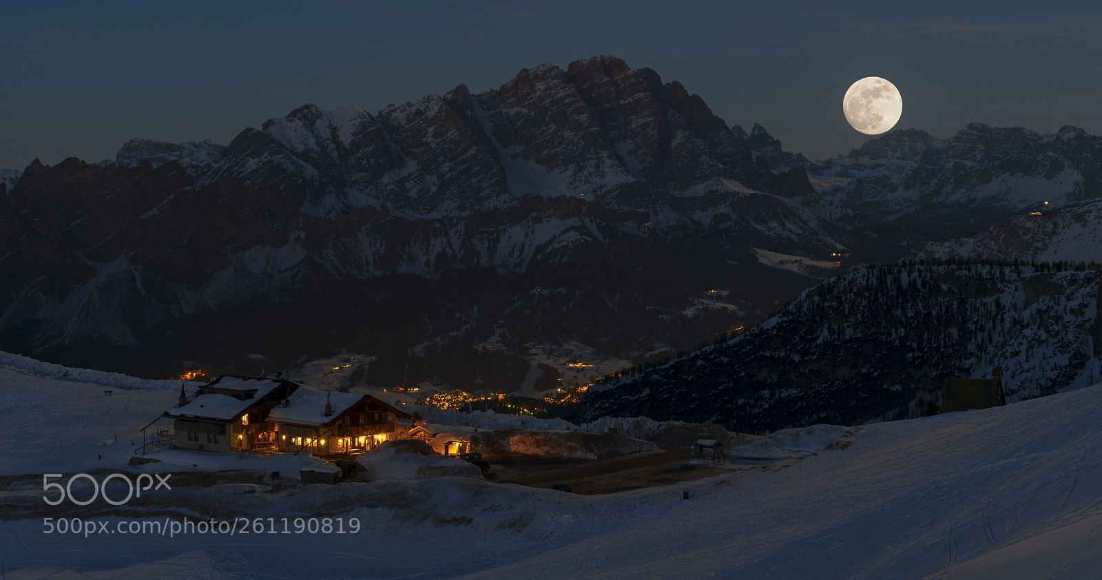 Nikon D750 sample photo. Full moon passo giau photography