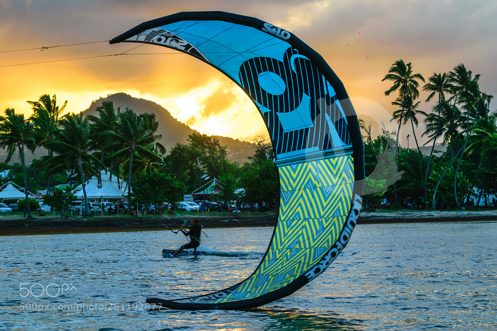 Nikon D5300 sample photo. Kiteboarding sunset photography