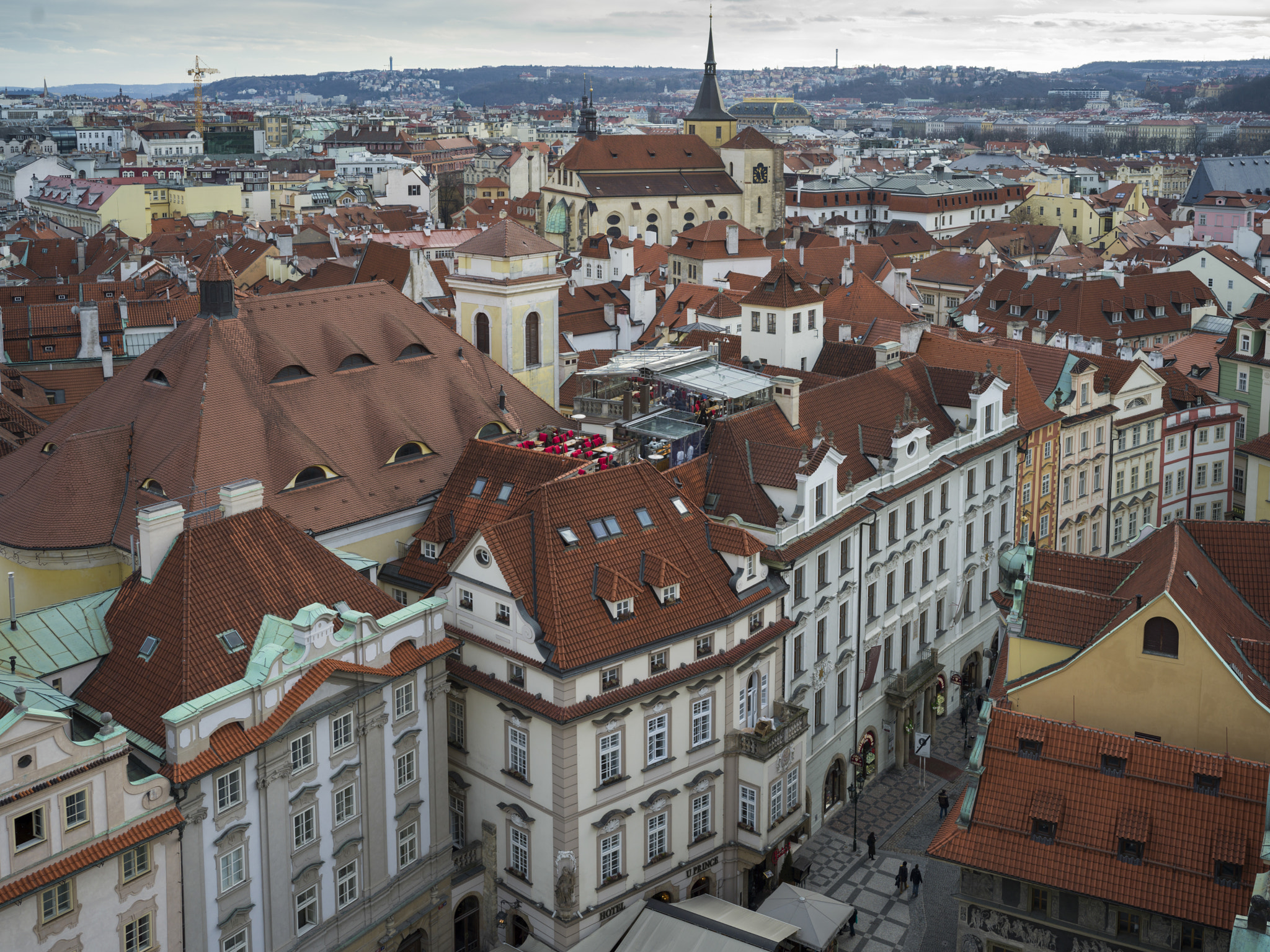 Hasselblad X1D-50c sample photo. City viewed from old town hall tower, old town square, old town, photography