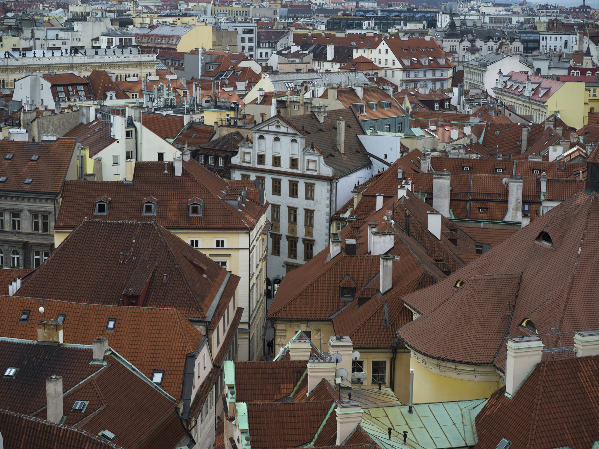 Hasselblad X1D-50c sample photo. City buildings viewed from old town hall tower, old town square, photography