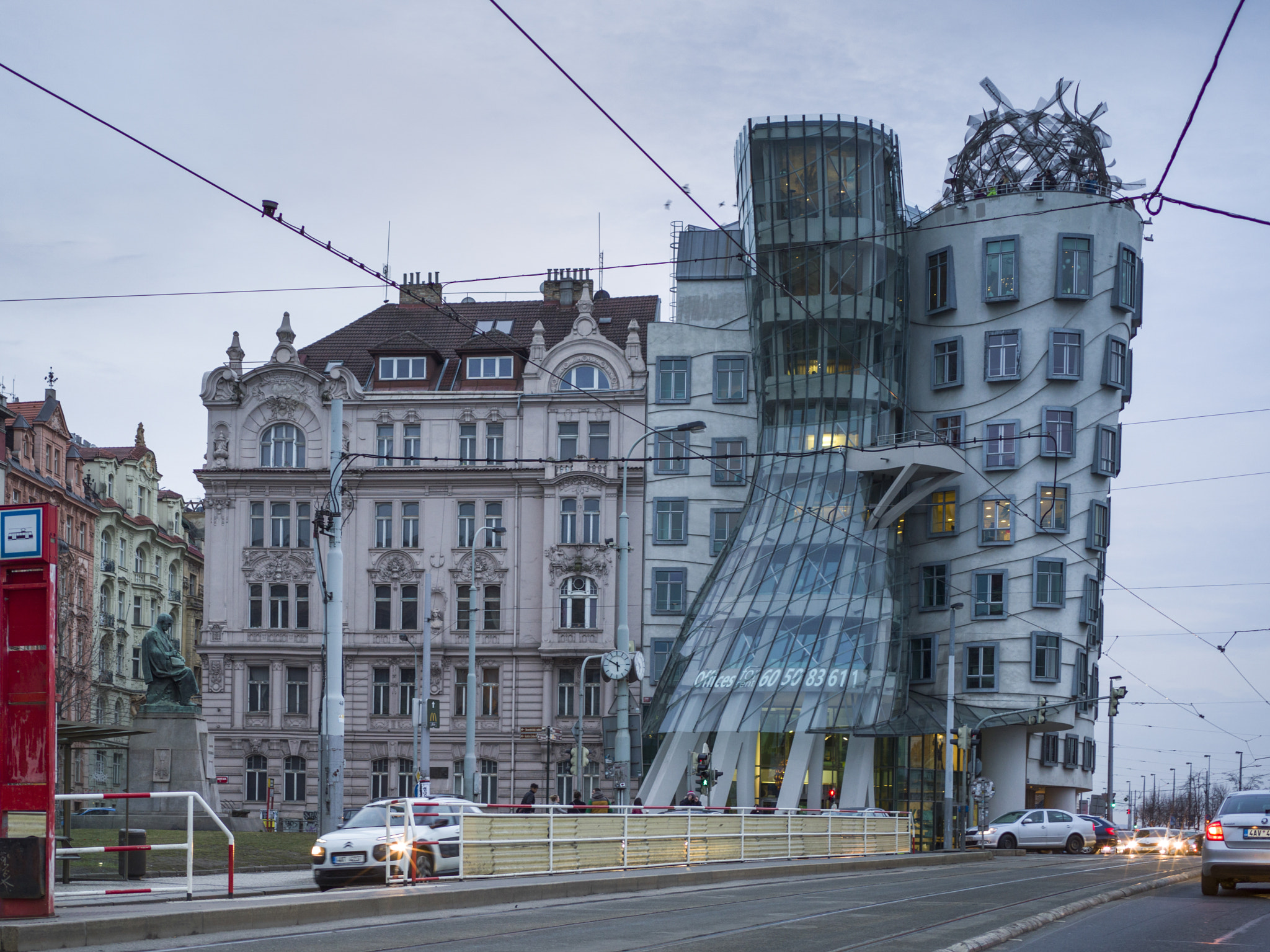 Hasselblad X1D-50c sample photo. Dancing house by architect frank gehry, prague, czech republic photography