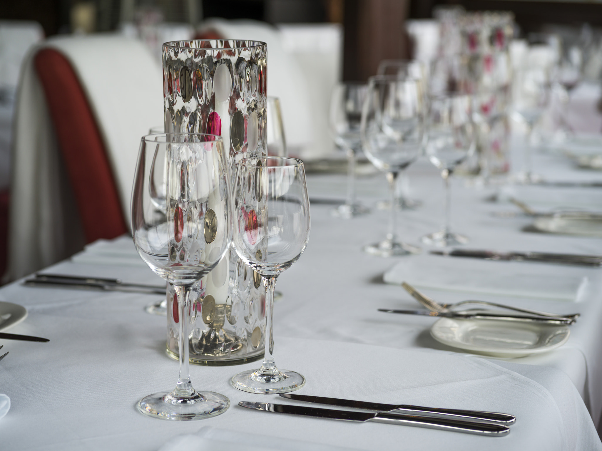 Hasselblad X1D-50c sample photo. Close-up of table setting in restaurant, prague, czech republic photography