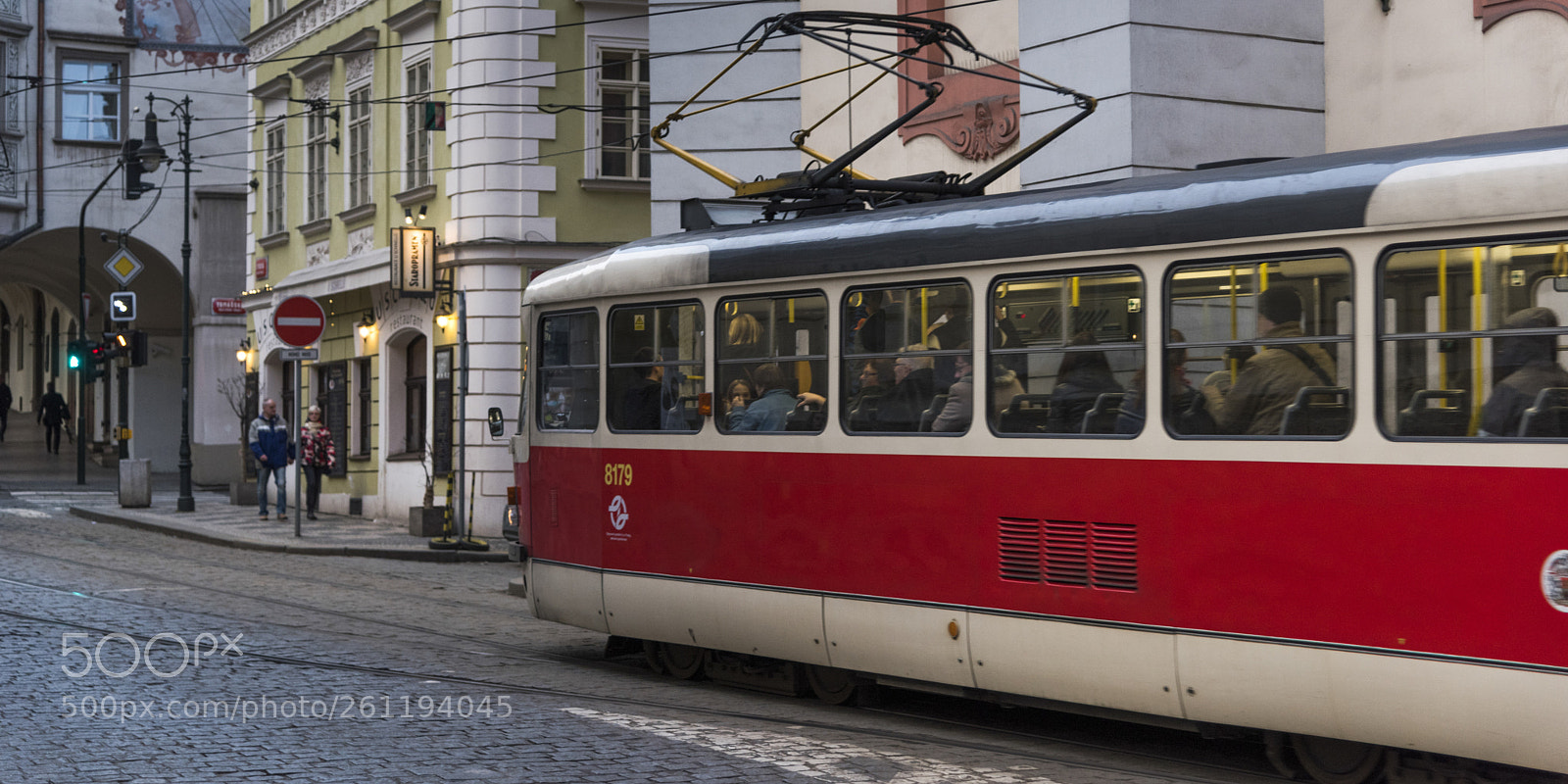 Nikon D810 sample photo. Tram in city, prague photography