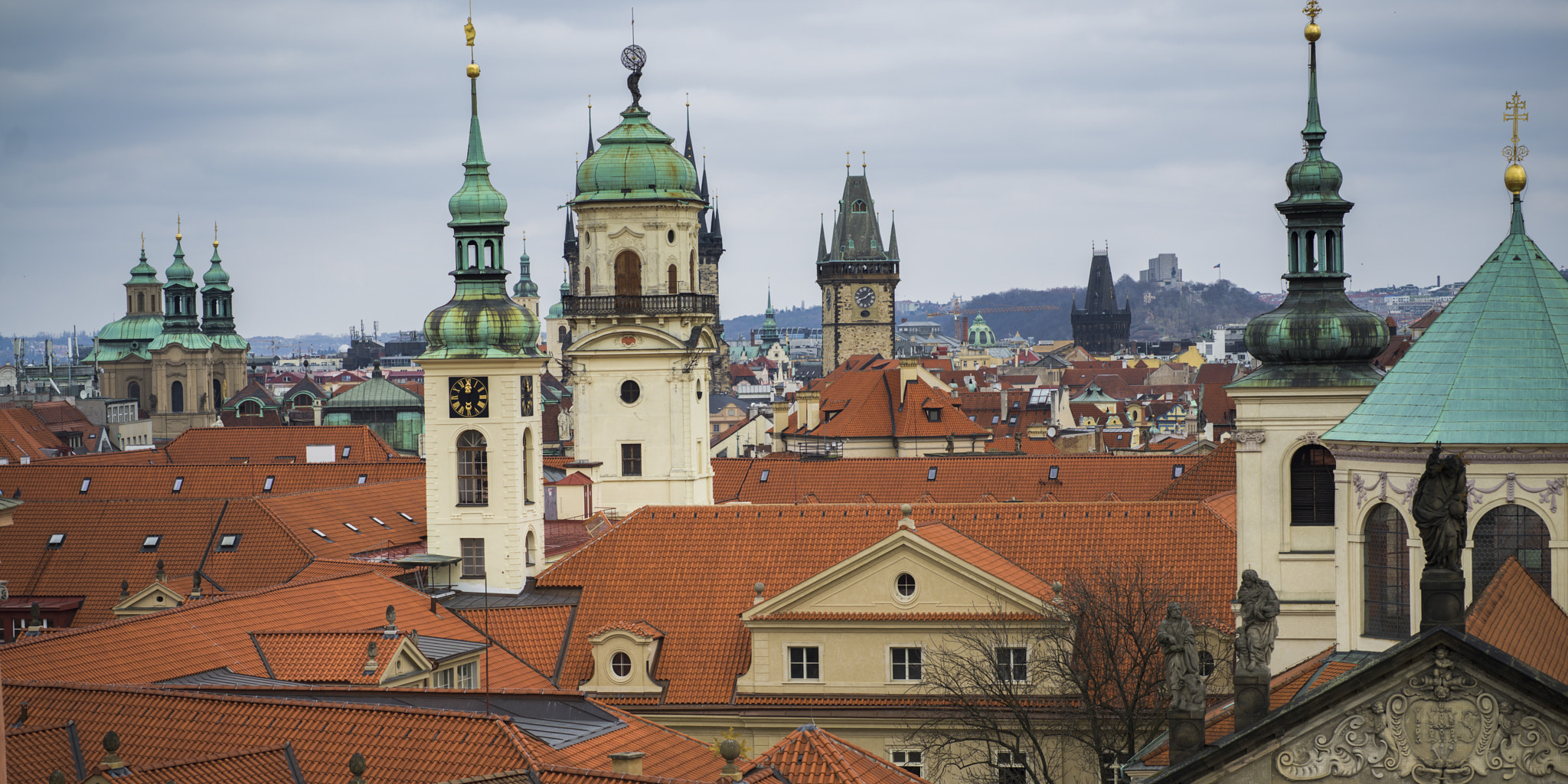 Hasselblad X1D-50c sample photo. View of buildings from old town bridge tower, prague, czech repu photography