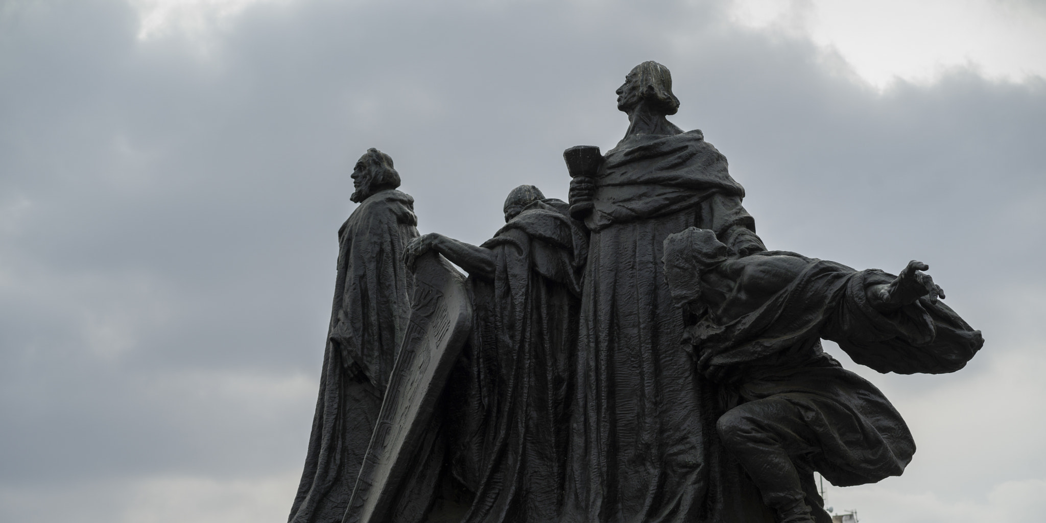 Hasselblad X1D-50c sample photo. Low angle view of statues at jan hus memorial, old town square, photography