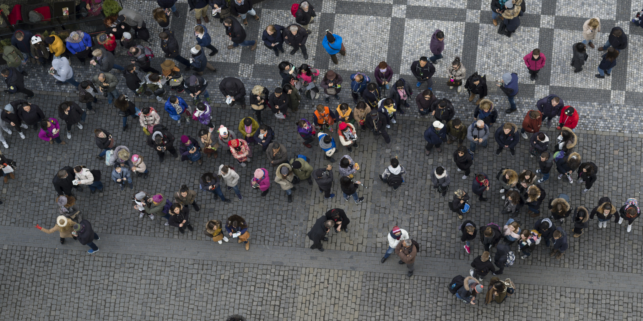 Hasselblad X1D-50c sample photo. High angle view of group of people at old town square, prague, c photography