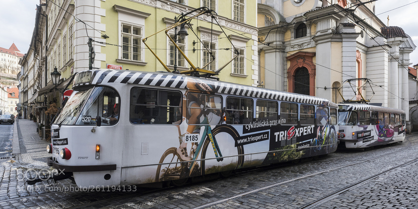 Nikon D810 sample photo. Trams in city, prague photography